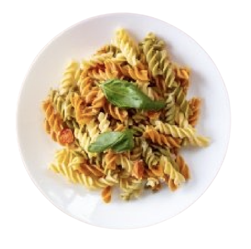 pasta forma de tornillo